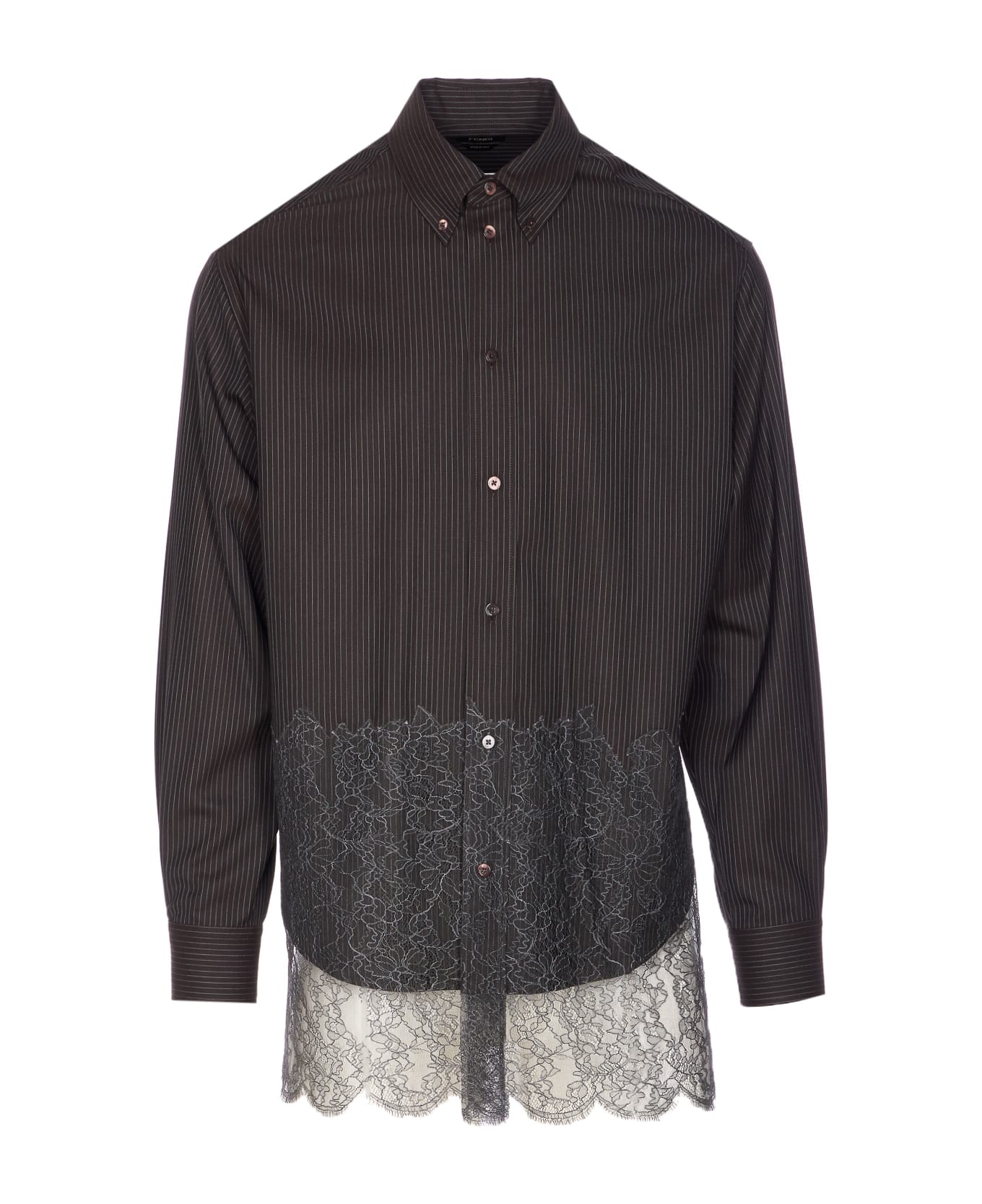 Fendi Pinstriped Wool Shirt