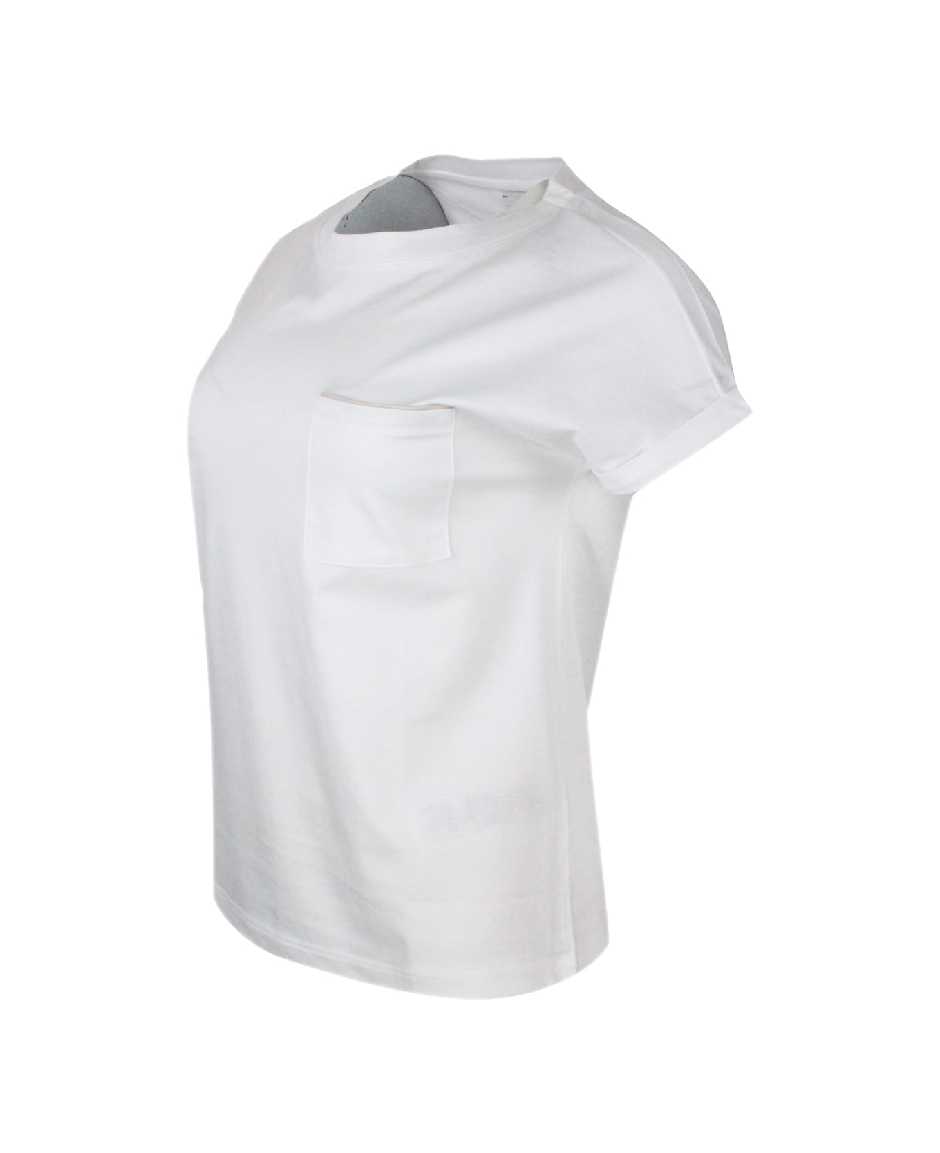 Eleventy T-Shirt - Bianco - rosa