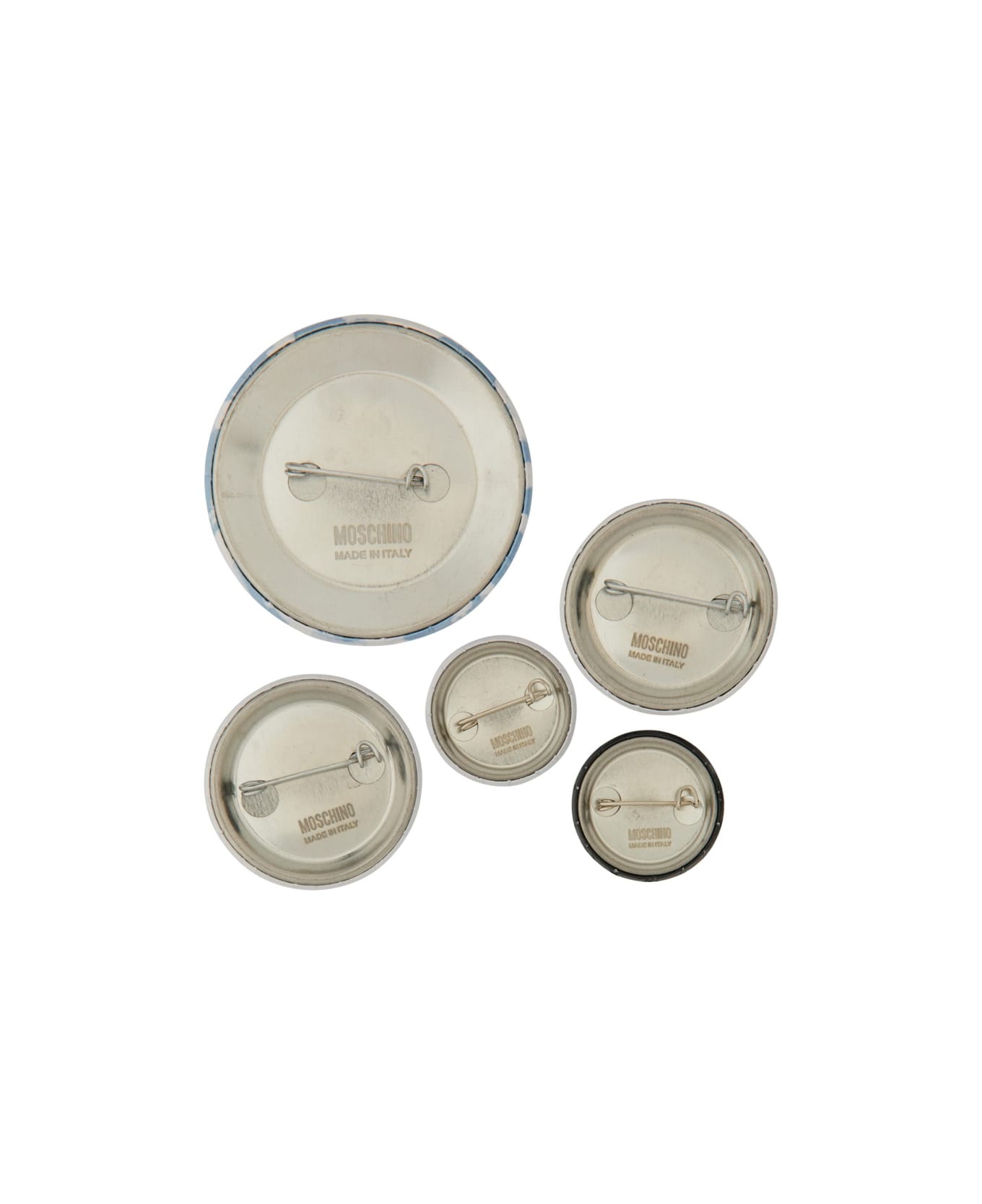 Moschino Set Of Five Pins - MULTICOLOUR