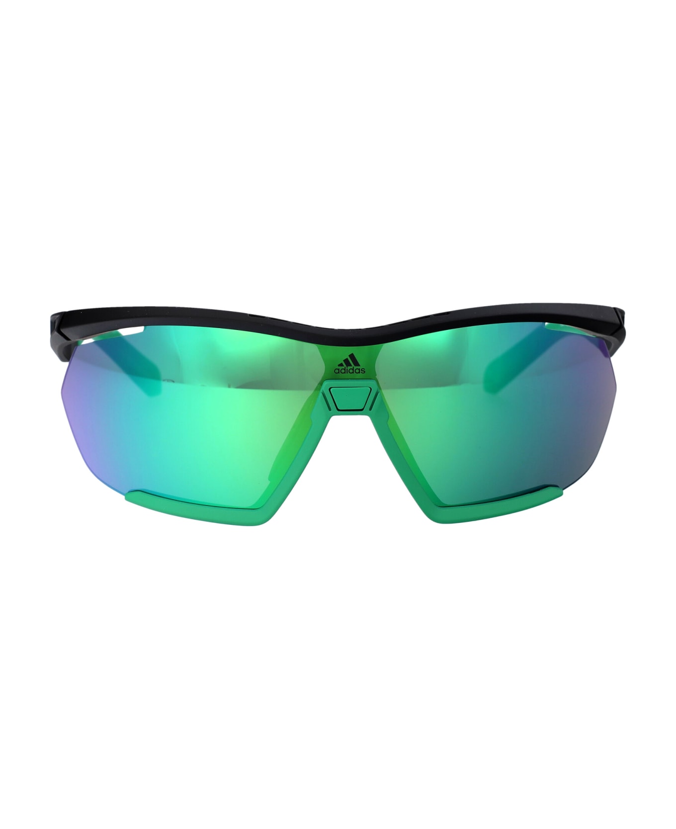 Adidas Cmpt Aero Li Sunglasses - 05Q Nero/Altro/Verde Specchiato サングラス