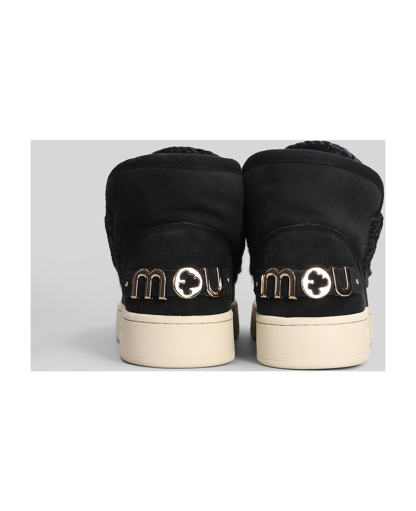 Mou New Eskimo Sneaker Sneakers In Black Suede - black
