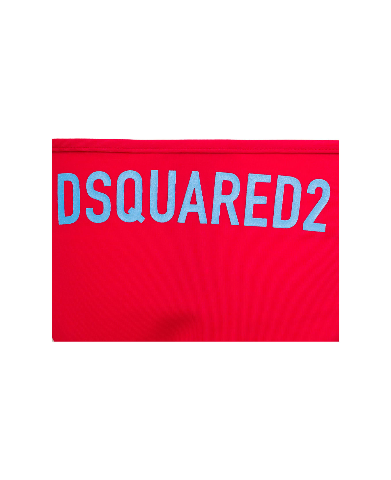 Dsquared2 Red Swim Bikini Bottom With Lettering In Nylon Stretch Woman Dsquared2 - Red 水着