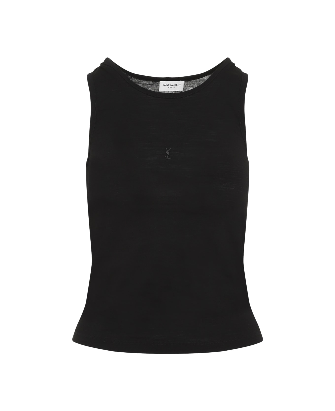 Saint Laurent Fitted Classic Tank Top - Noir