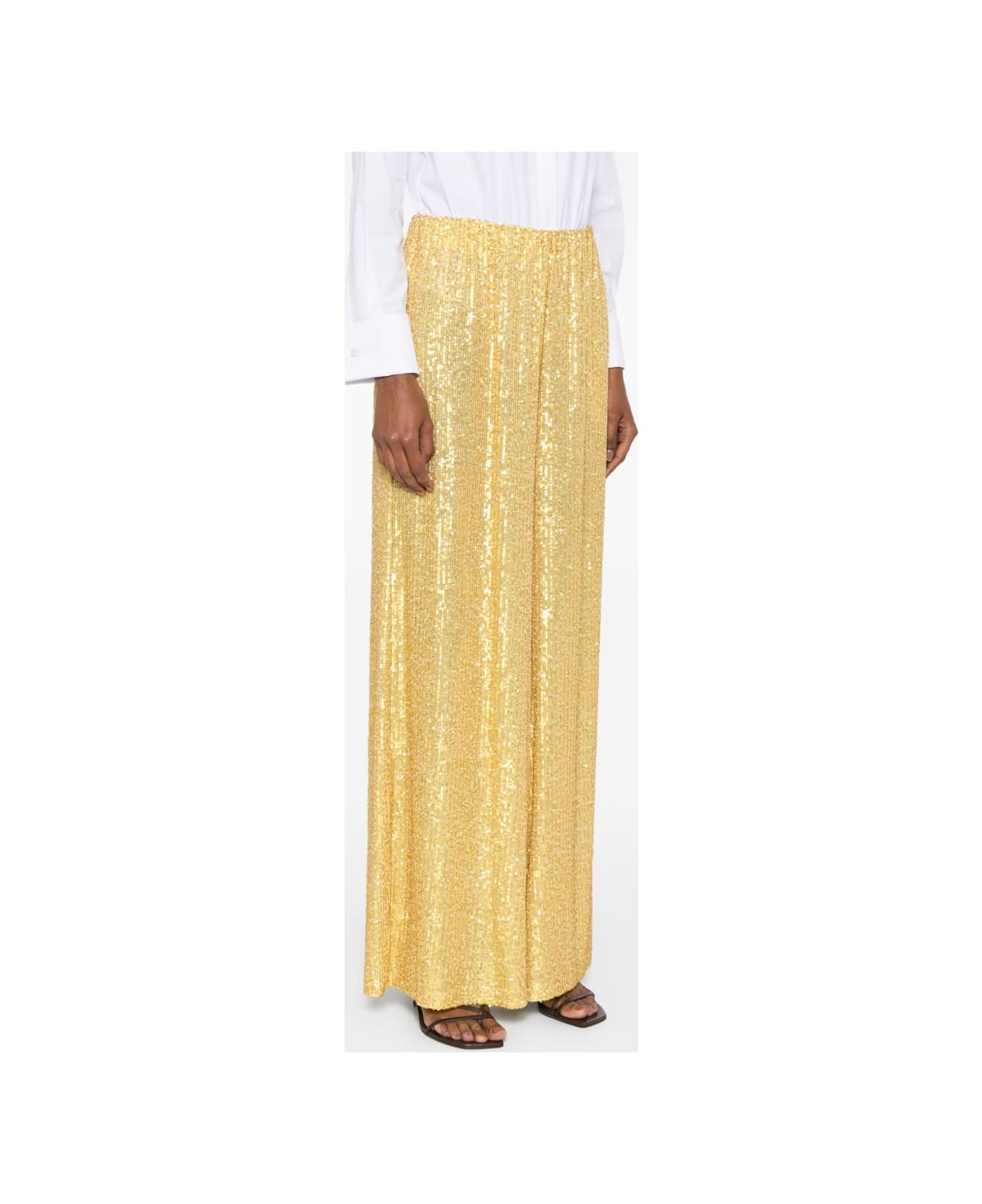 Norma Kamali Wide-leg Trousers - Yellow