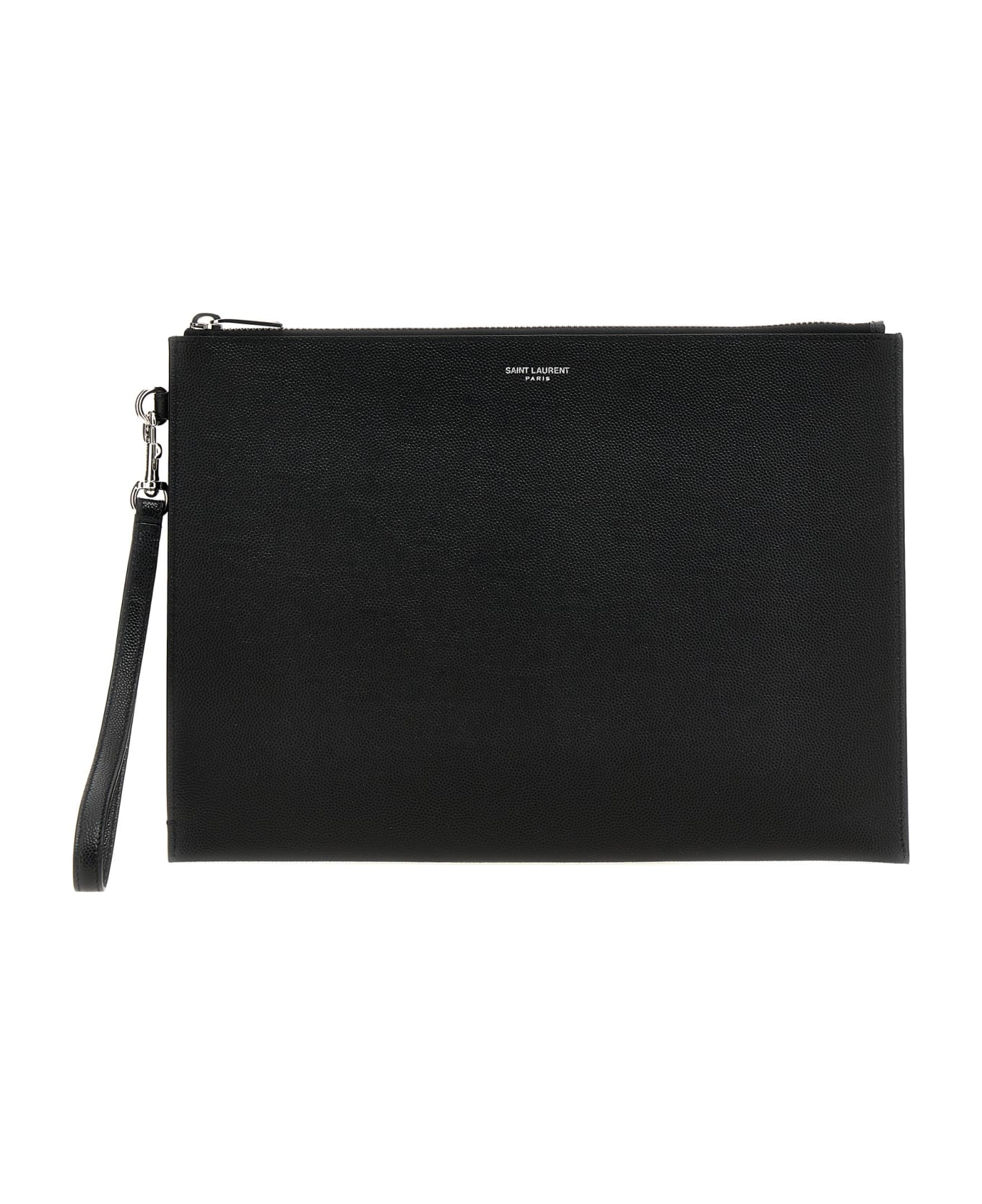 Saint Laurent Logo I-pad Holder - Black   デジタルアクセサリー