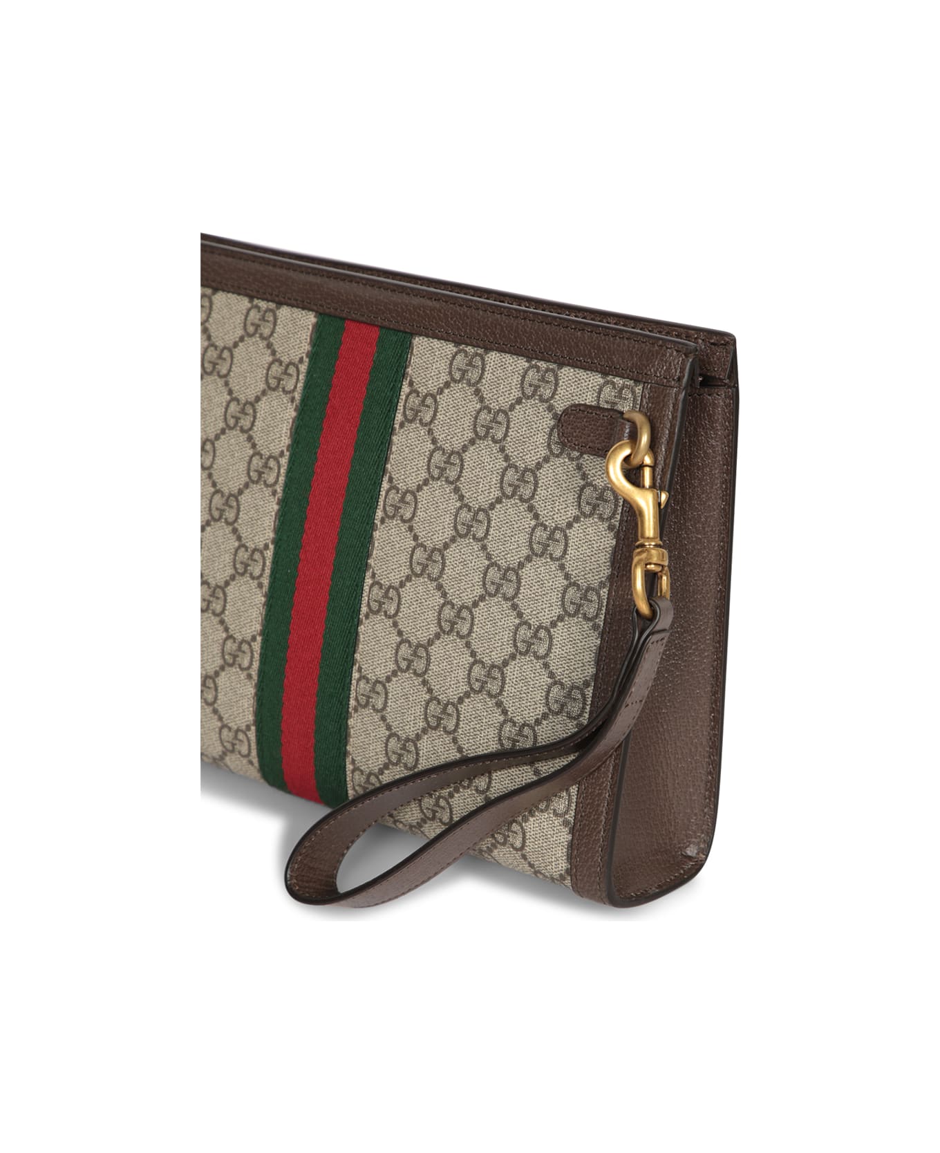 Gucci Ophidia Monogram Beige Pouch - Beige