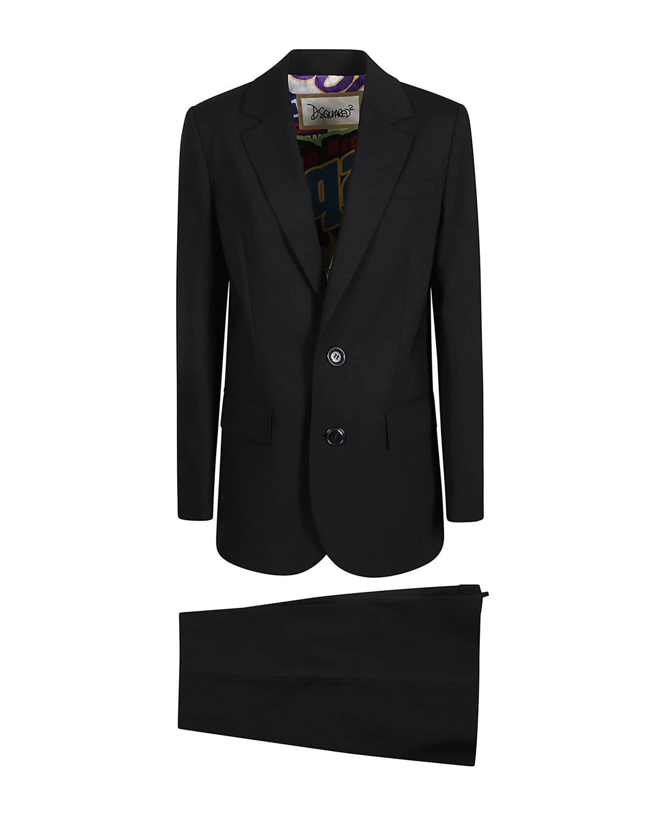 Dsquared2 Tailored Single-breast Two-piece Suit - Black