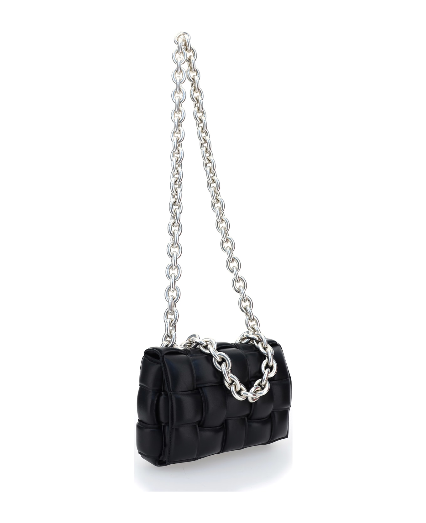 Bottega Veneta The Chain Cassette Bag - Black-silver