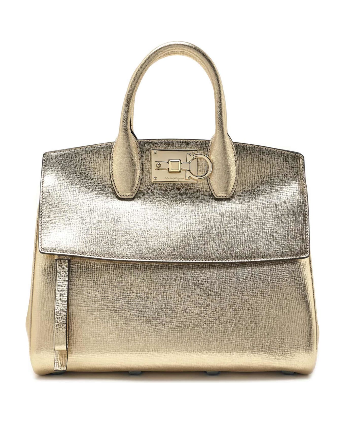 Ferragamo Salvatore Ferragamo 'the Studio' Bag - Gold