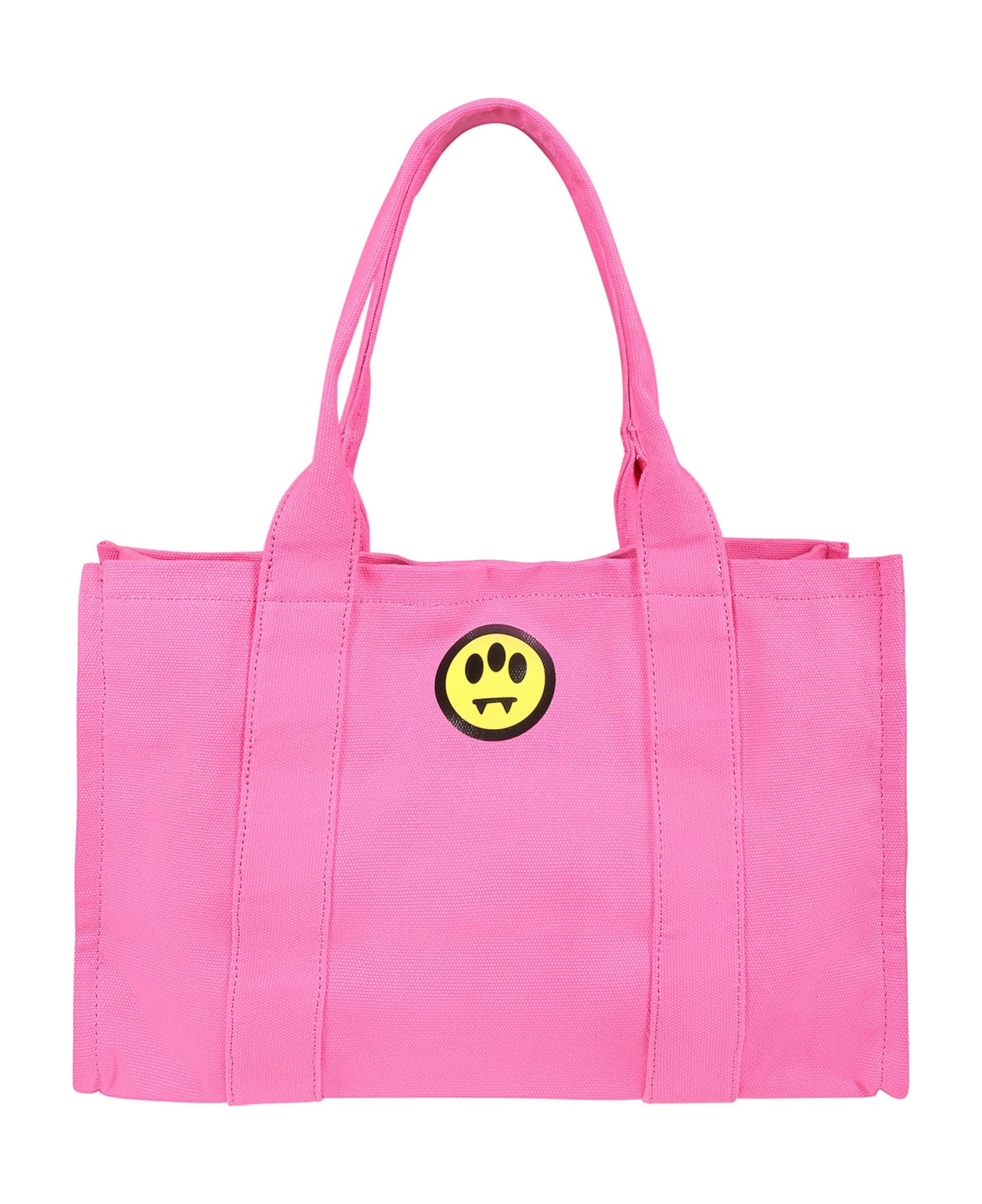Barrow Fuchsia Bag For Girl With Logo And Smiley - Fuchsia