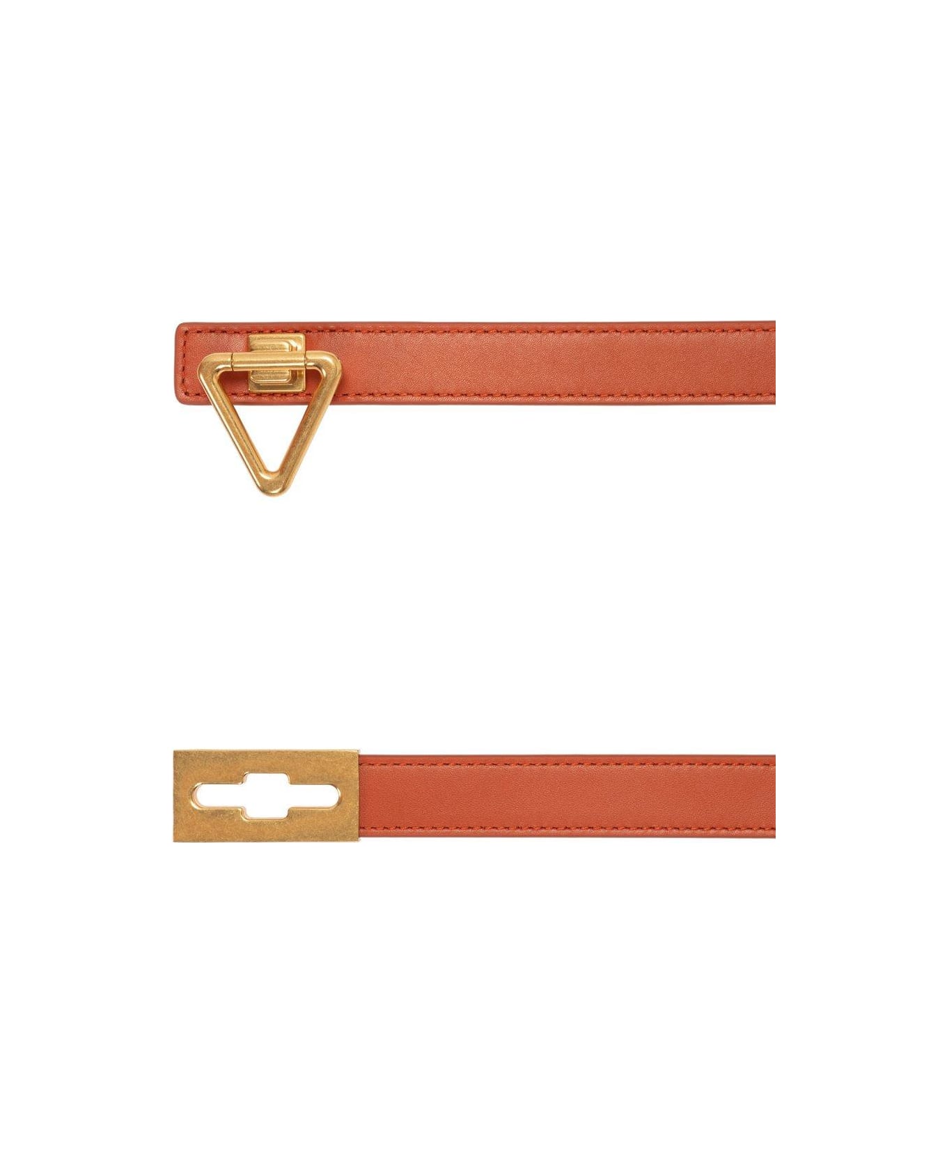 Bottega Veneta Triangle Buckle Belt - Copper