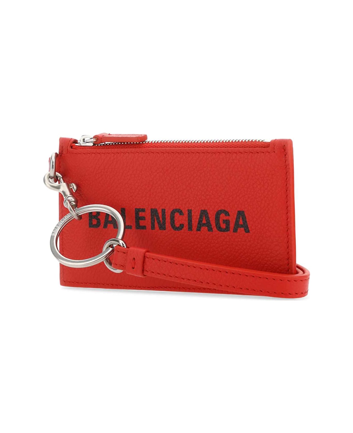 Balenciaga Red Leather Card Holder - 6560