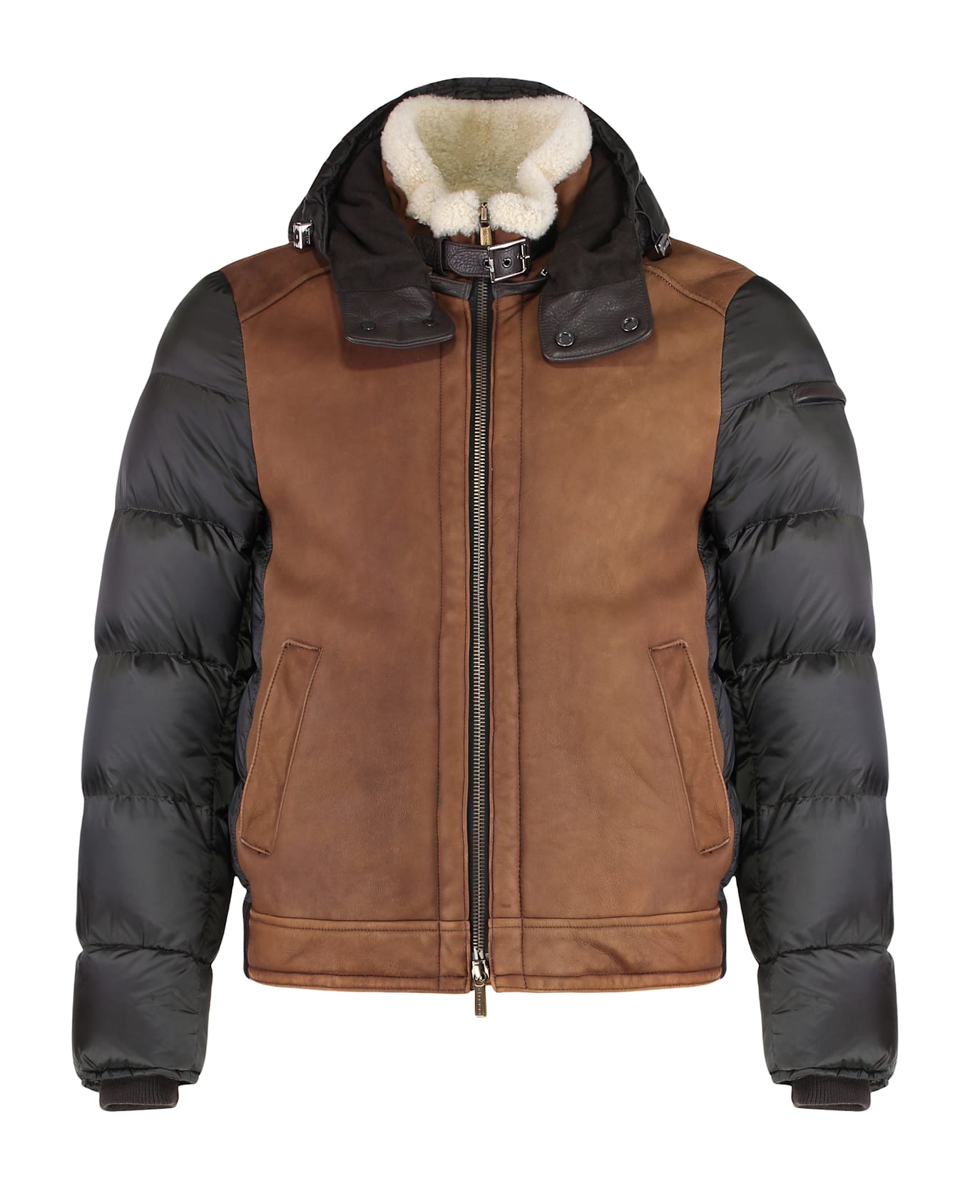 Moorer Smith Short Sheepskin Jacket - brown