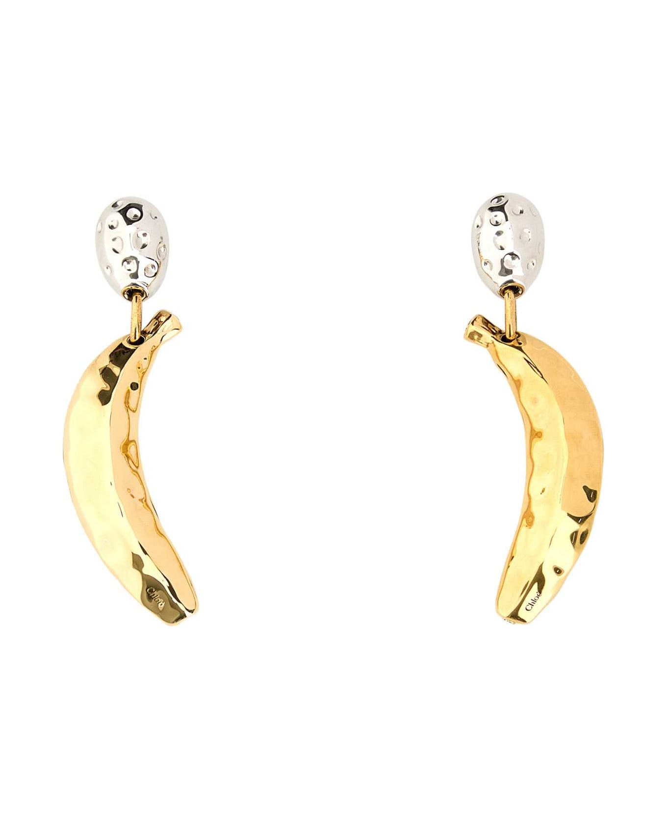 Chloé Two-tone Metal Chloã© Bananas Earrings - SILVERVINTAGEGOLDBRASS