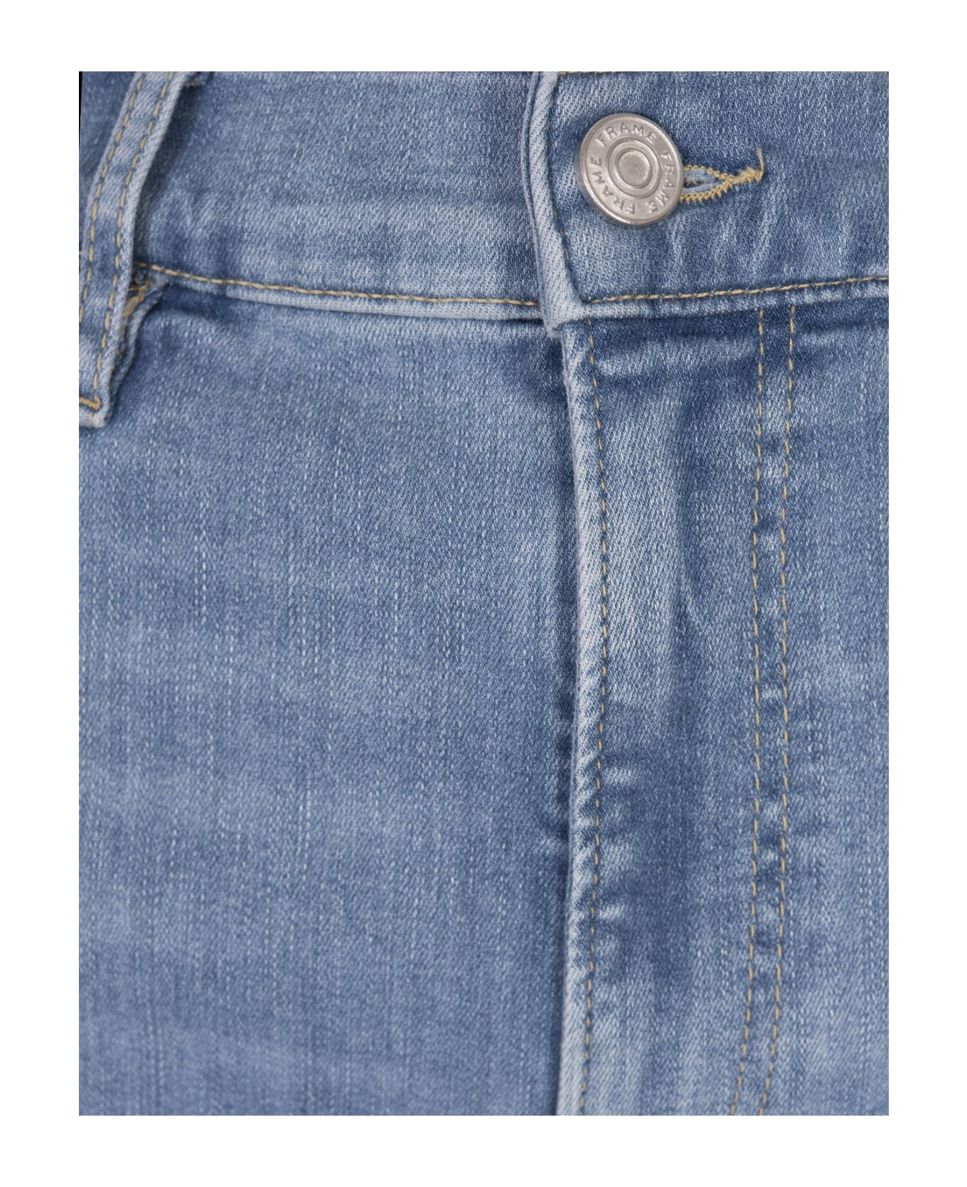 Frame Le Slim Palazzo Jeans In Stretch Denim - Blue