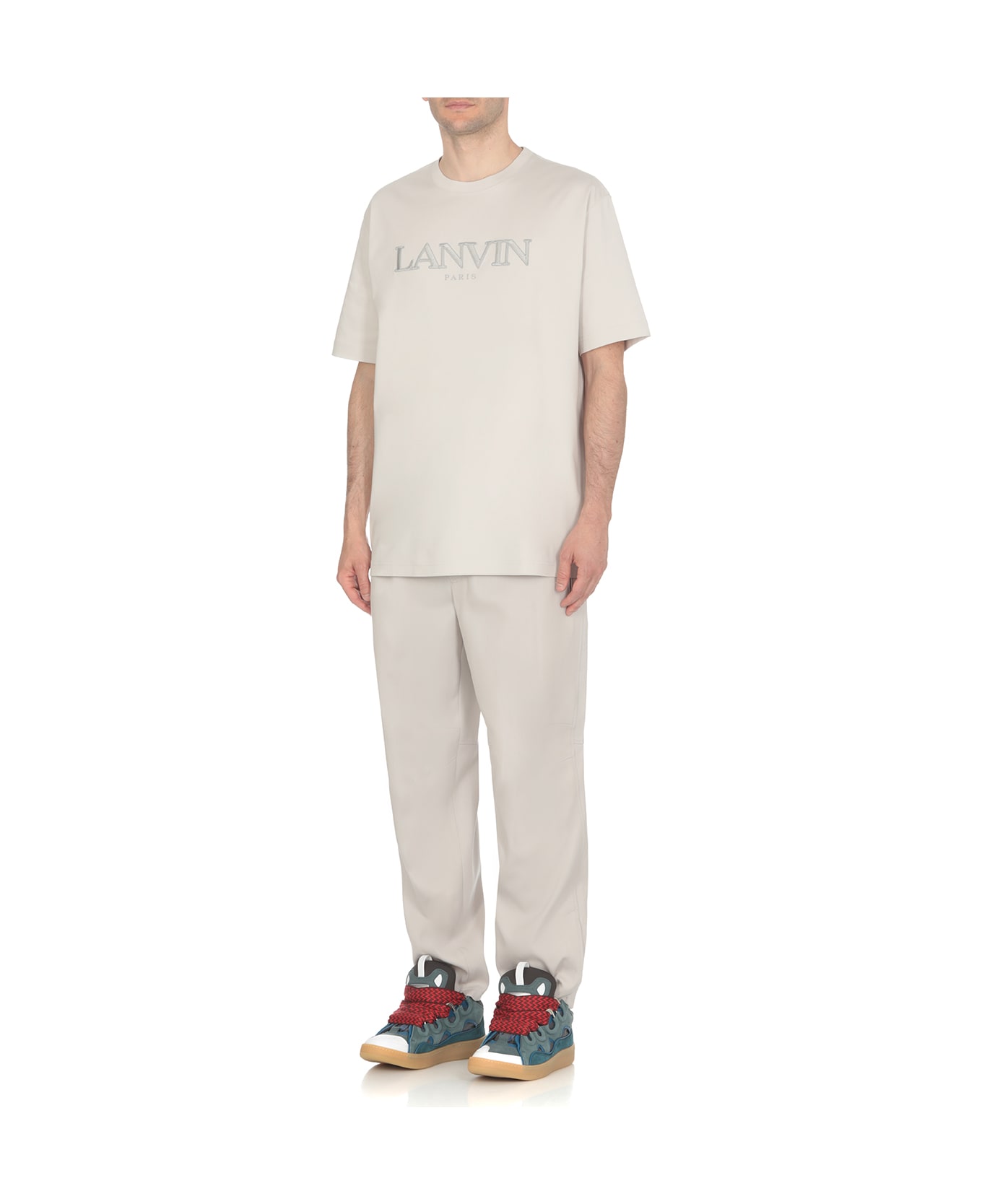 Lanvin T-shirt In Grey Cotton - Grey