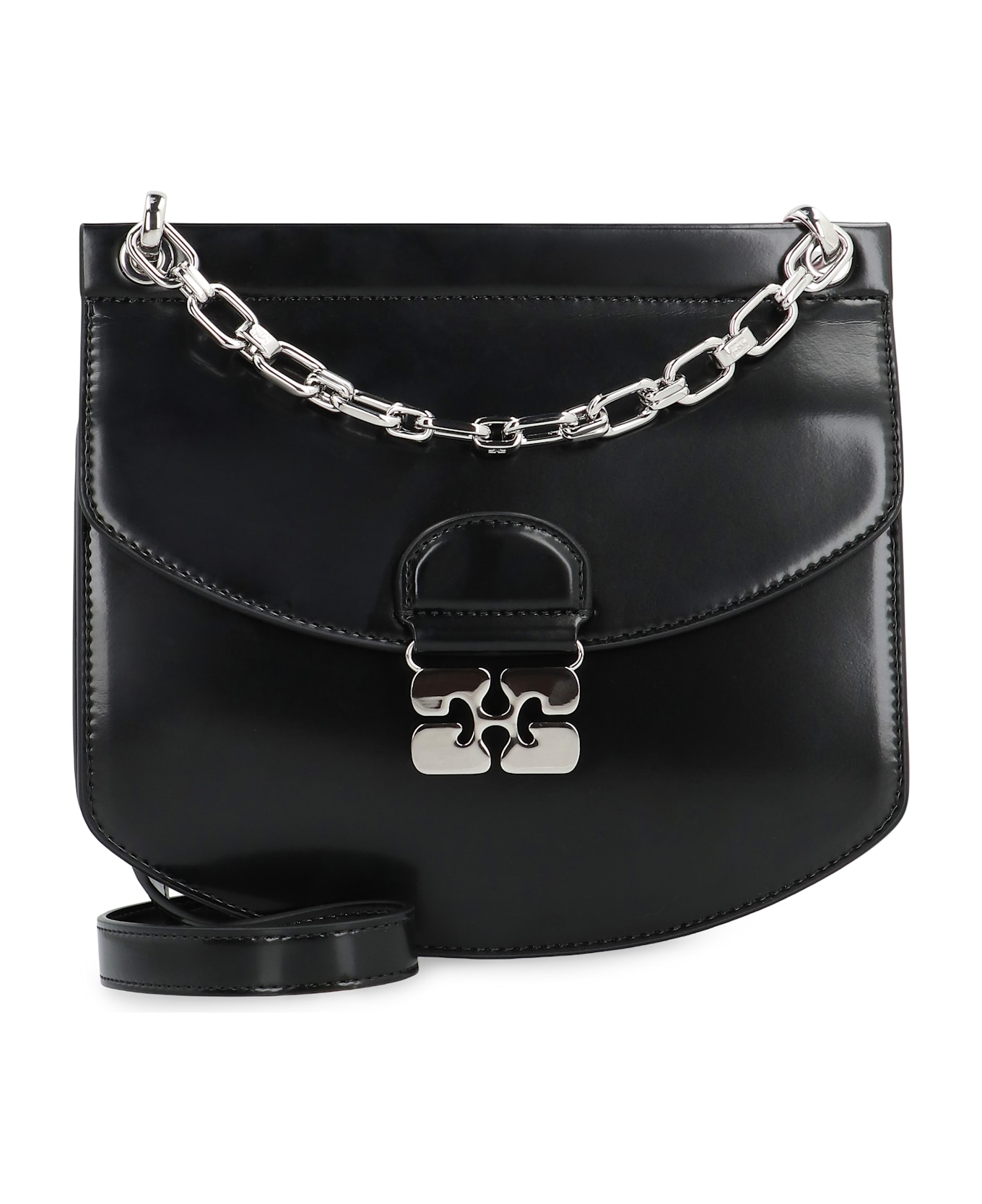 Ganni Apo-g Crossbody Bag - black