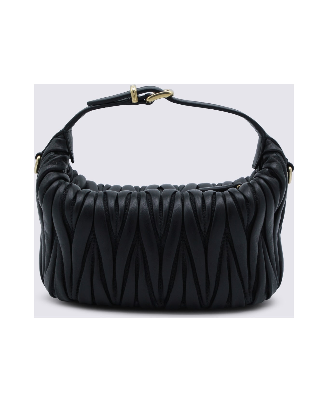 Miu Miu Black Leather Mini Bag - Black