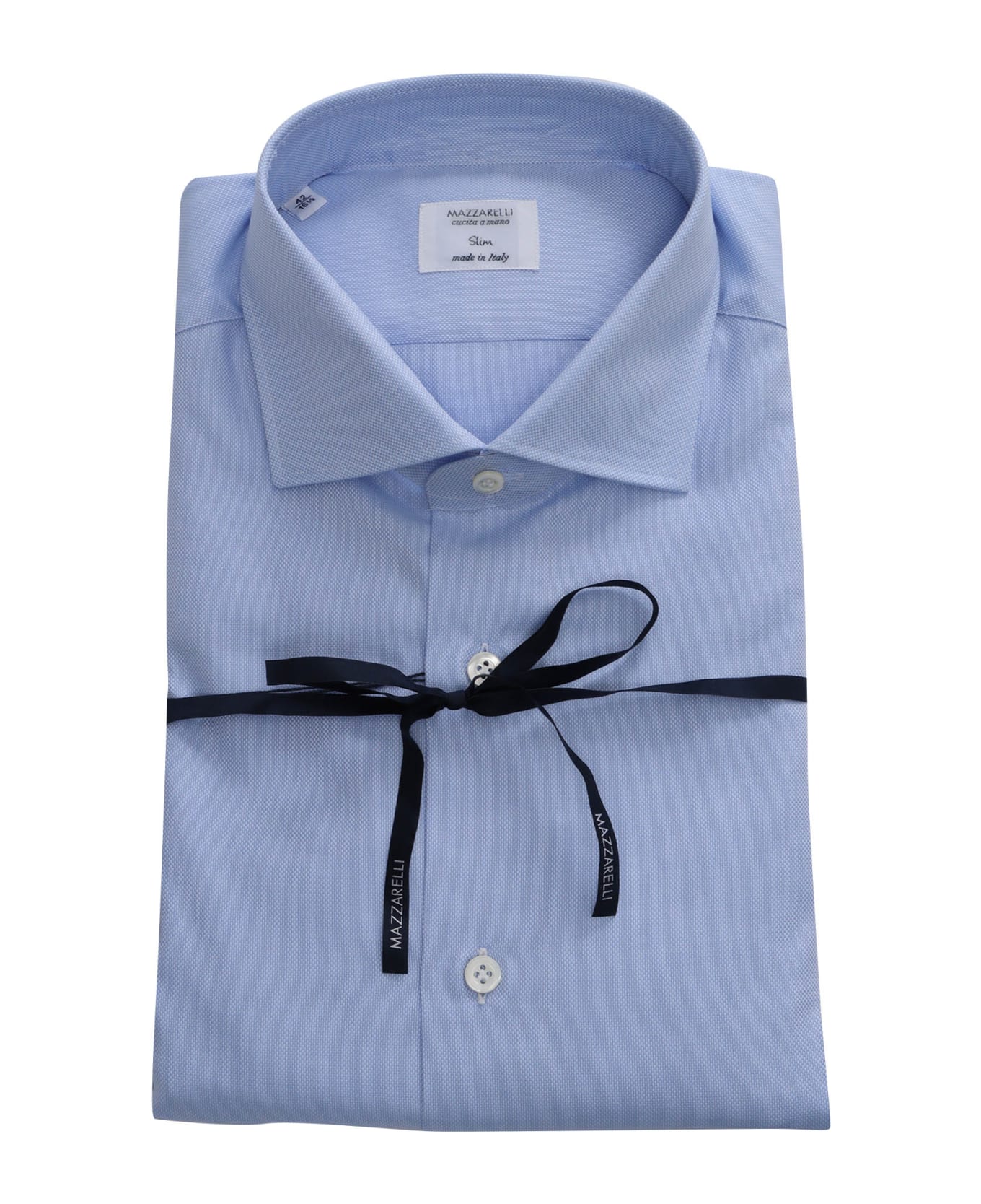 Mazzarelli Slim Fit Oxford Shirt - LIGHT BLUE