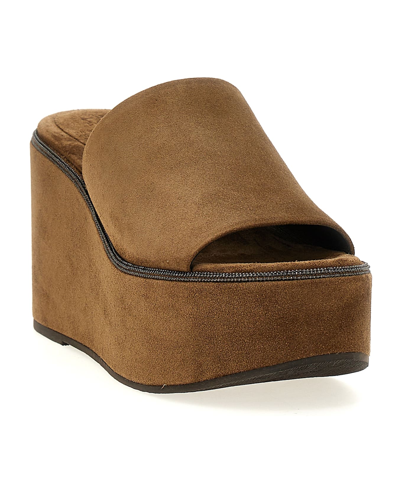 Brunello Cucinelli 
monile
 Sandals - Beige