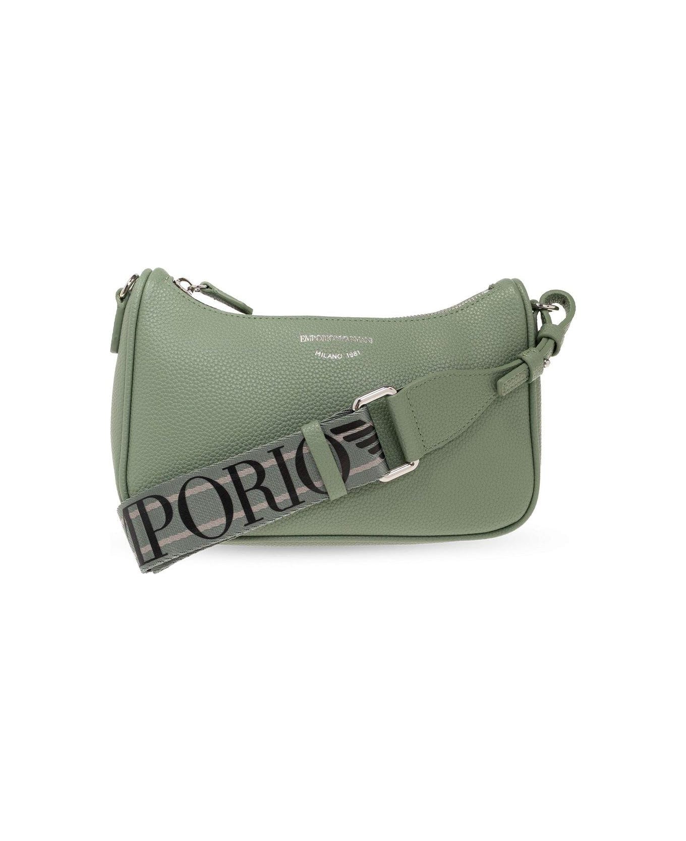 Emporio Armani Shoulder Bag With Logo - Green