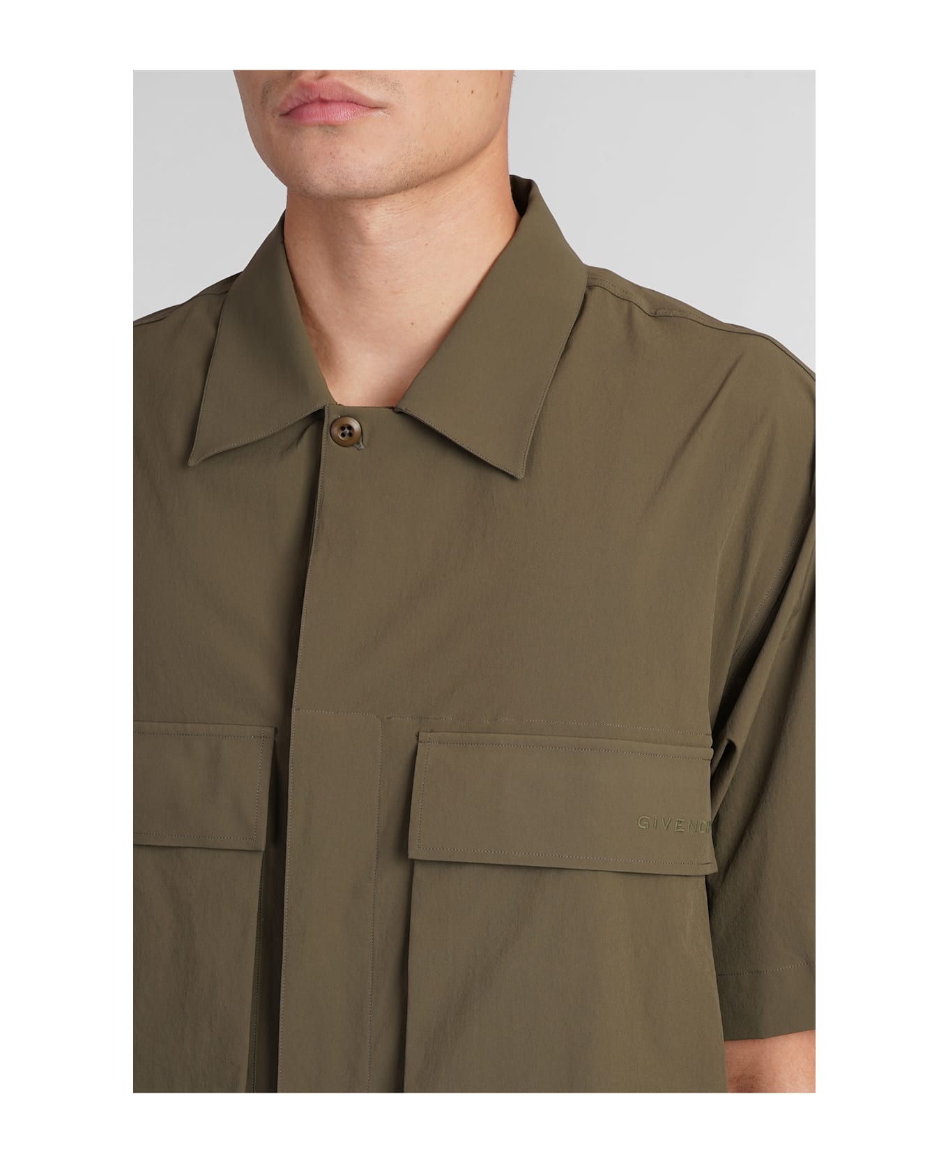 Givenchy Shirt In Green Polyamide - green