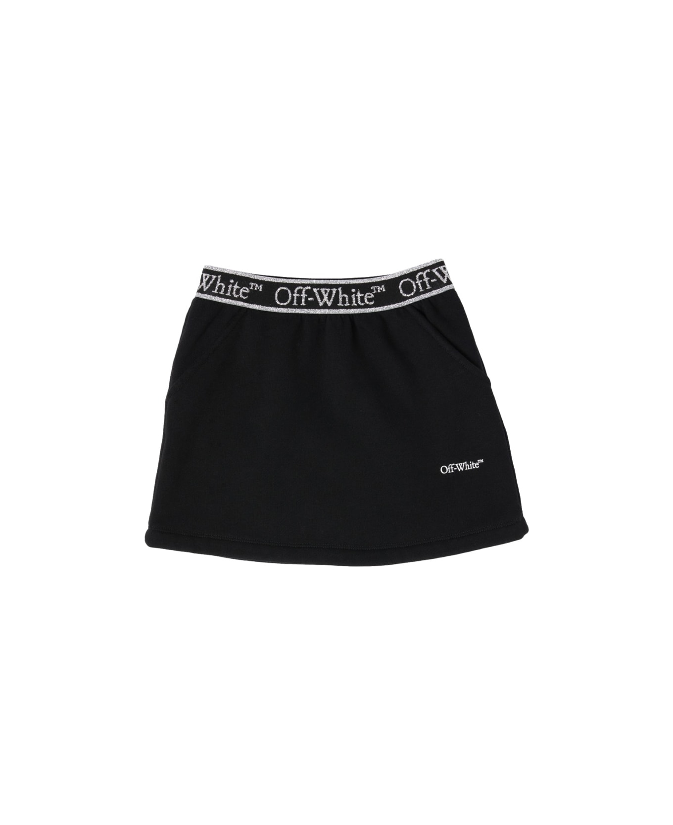 Off-White "bookish" Logo Skirt - BLACK