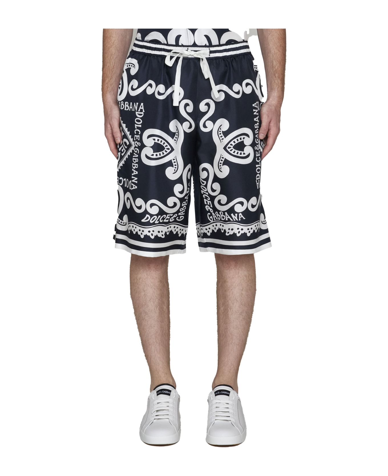 Dolce & Gabbana Bermuda Shorts - Dg Marina Blu
