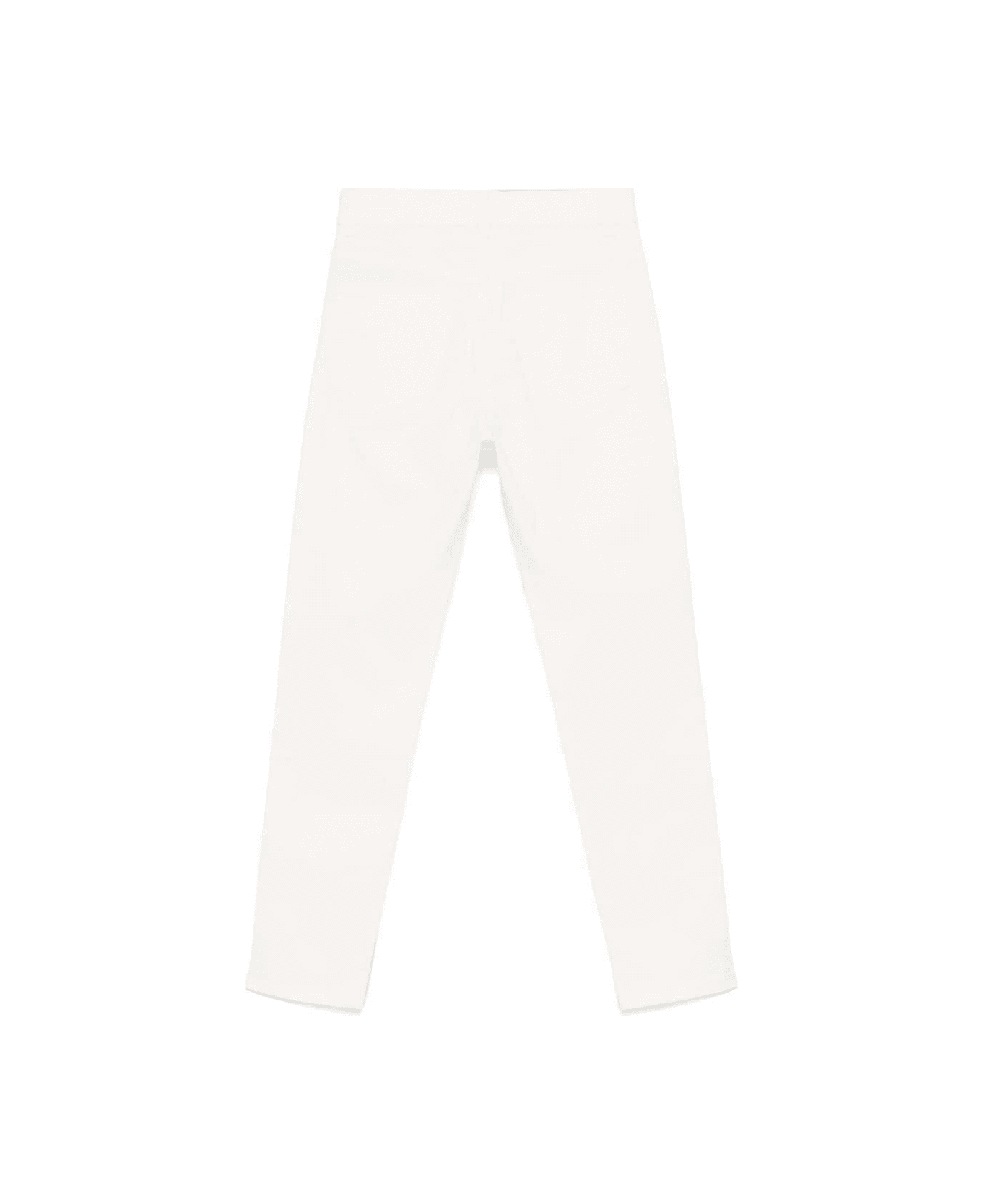 Balmain Pantaloni Con Ricamo - Cream