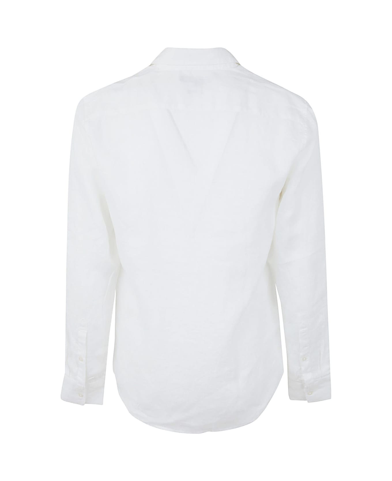 Michael Kors Long Sleeved Linen Shirt - White シャツ