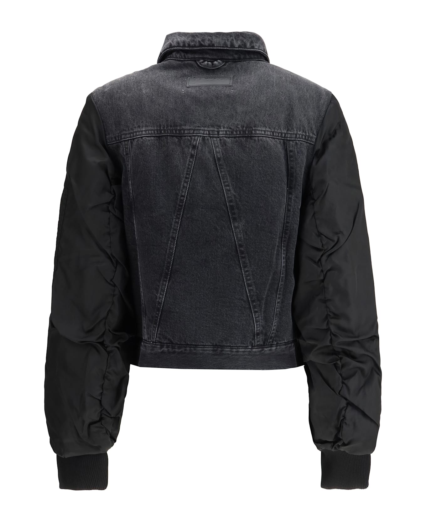 Ganni Black Rigid Denim Jacket