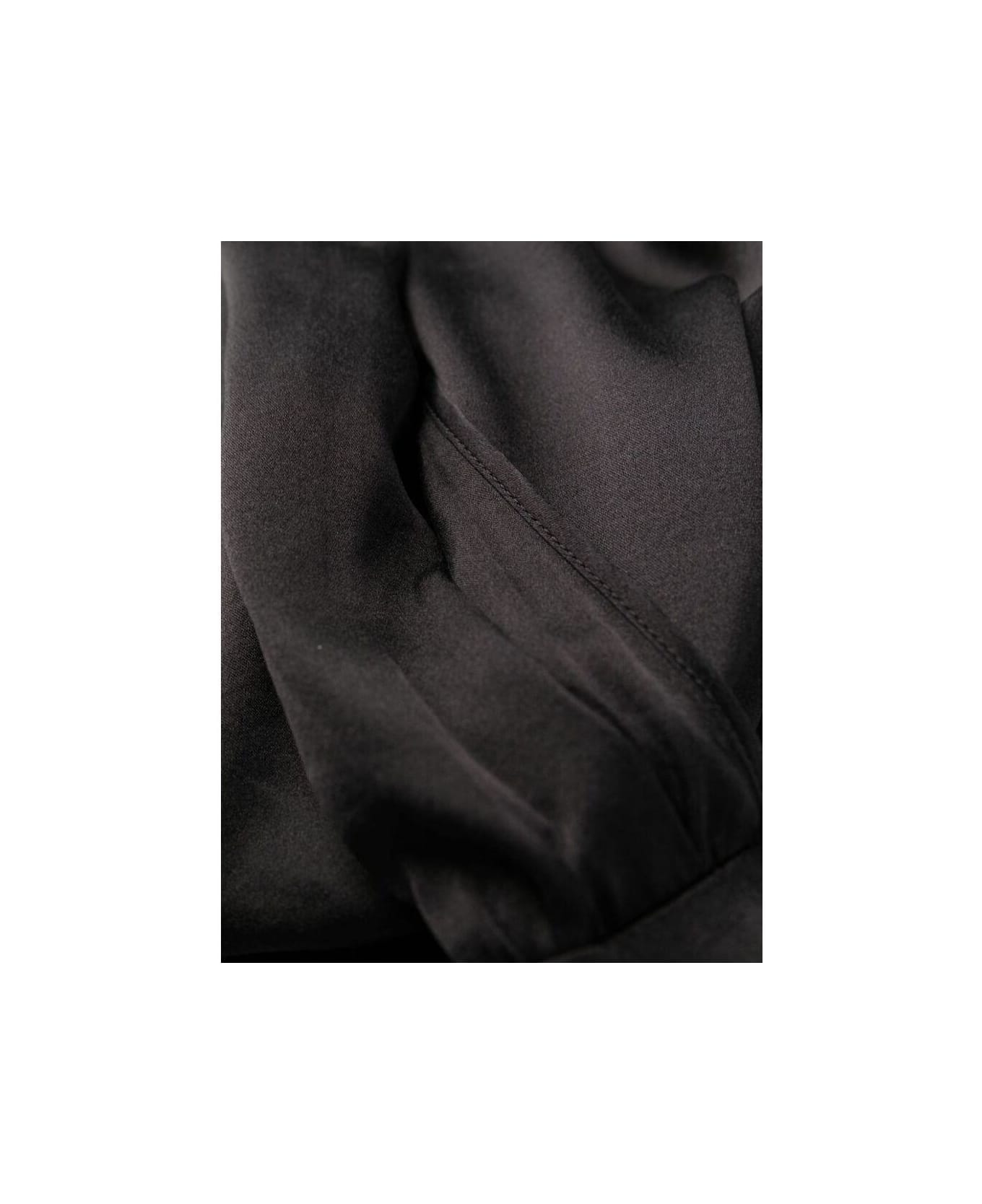 Forte_Forte V-neck Wrap Bodysuit - BLACK