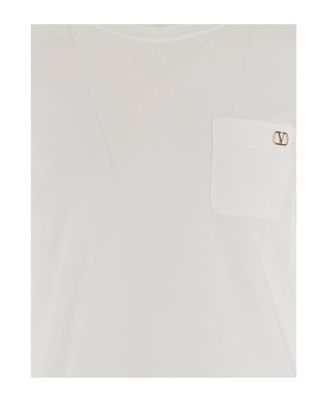 Vlogo Signature Cotton T-shirt - Thumbnail 1