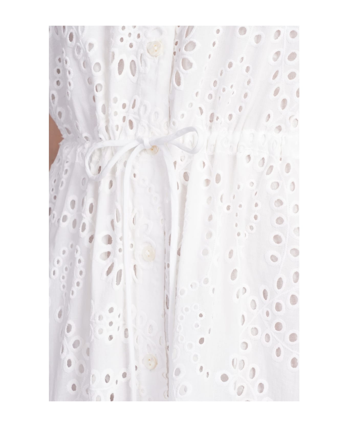 MC2 Saint Barth Ida Dress In White Cotton - white