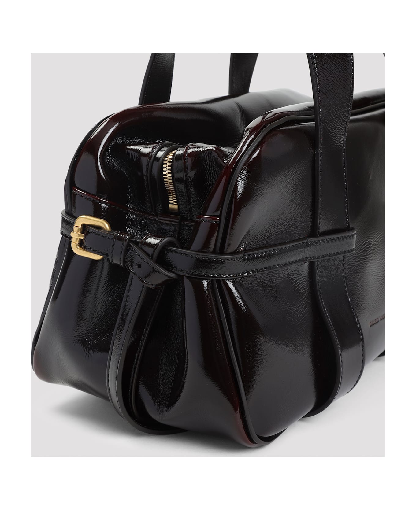 Dries Van Noten Medium Bowling Shoulder Bag - Ruby
