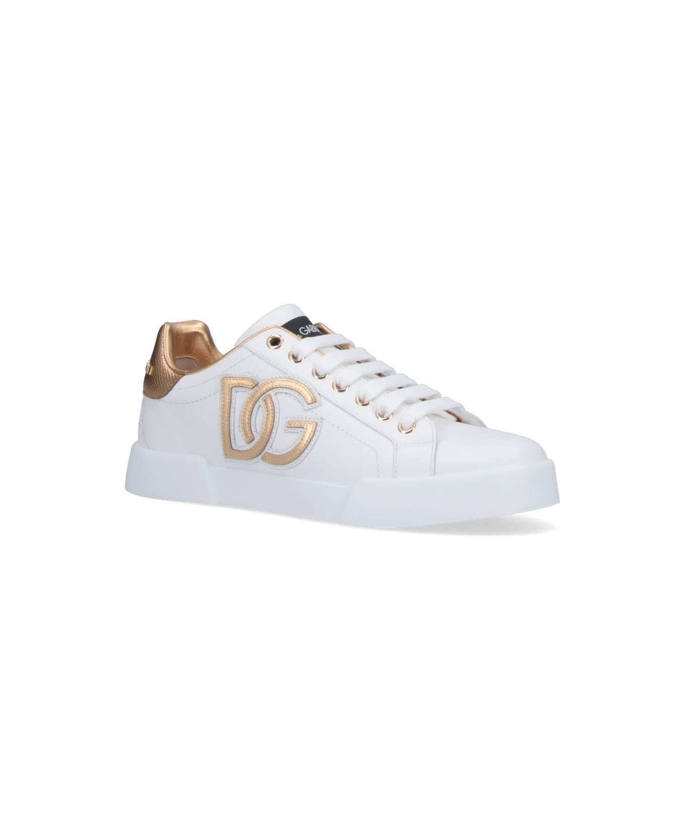Dolce 
Gabbana 
portofino
 Sneakers - White / Gold