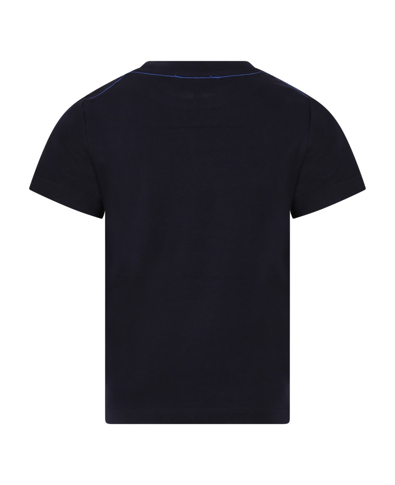 Marc Jacobs Blue T-shirt For Boy With Logo Print - Blue