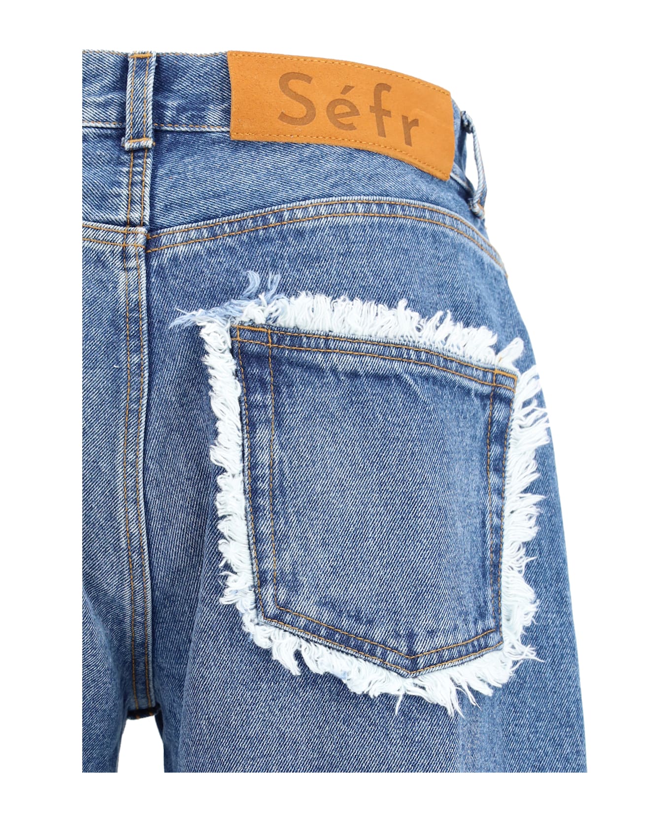 Séfr Frayed Cut Jeans