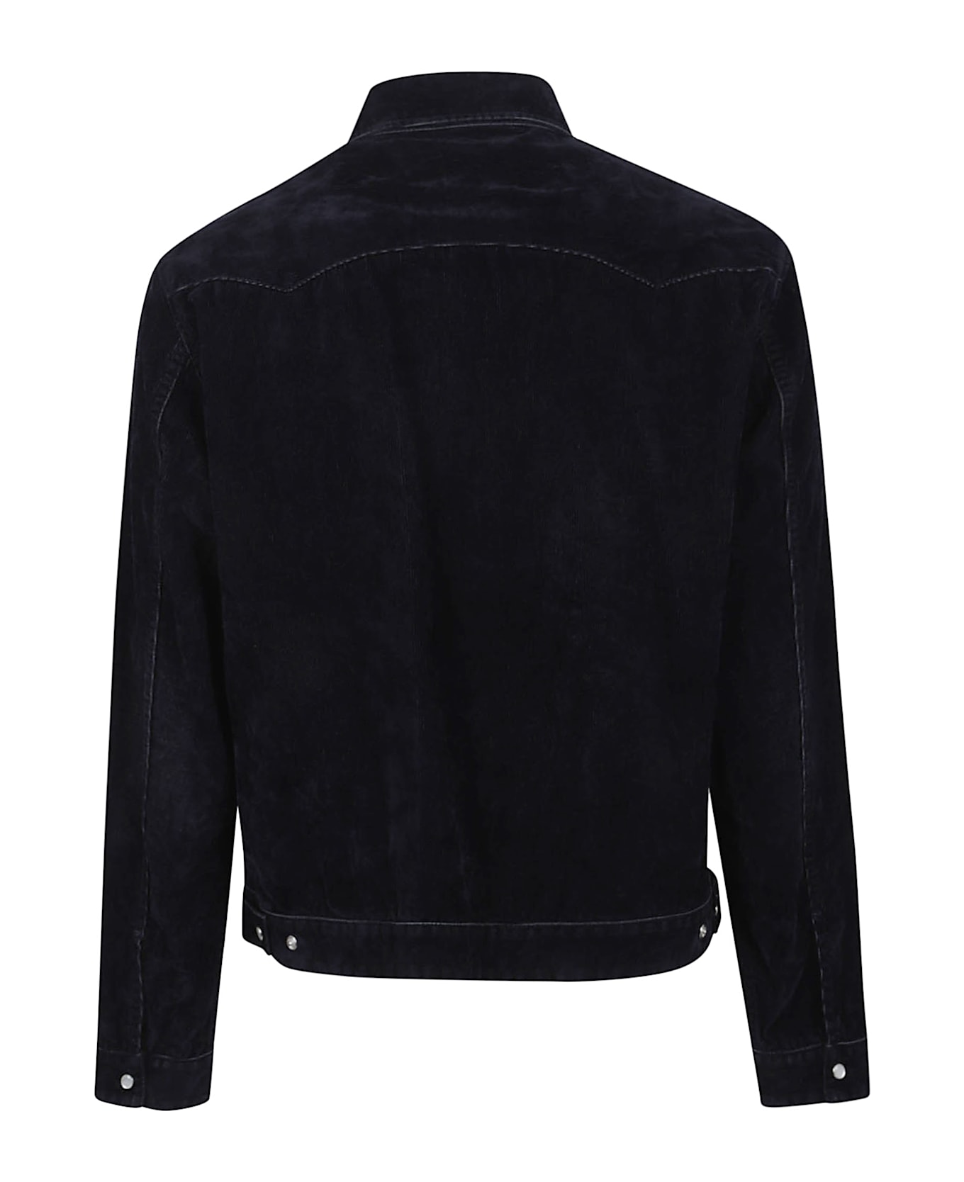 Dsquared2 Flocked Cord Jean Jacket - Navy Blue
