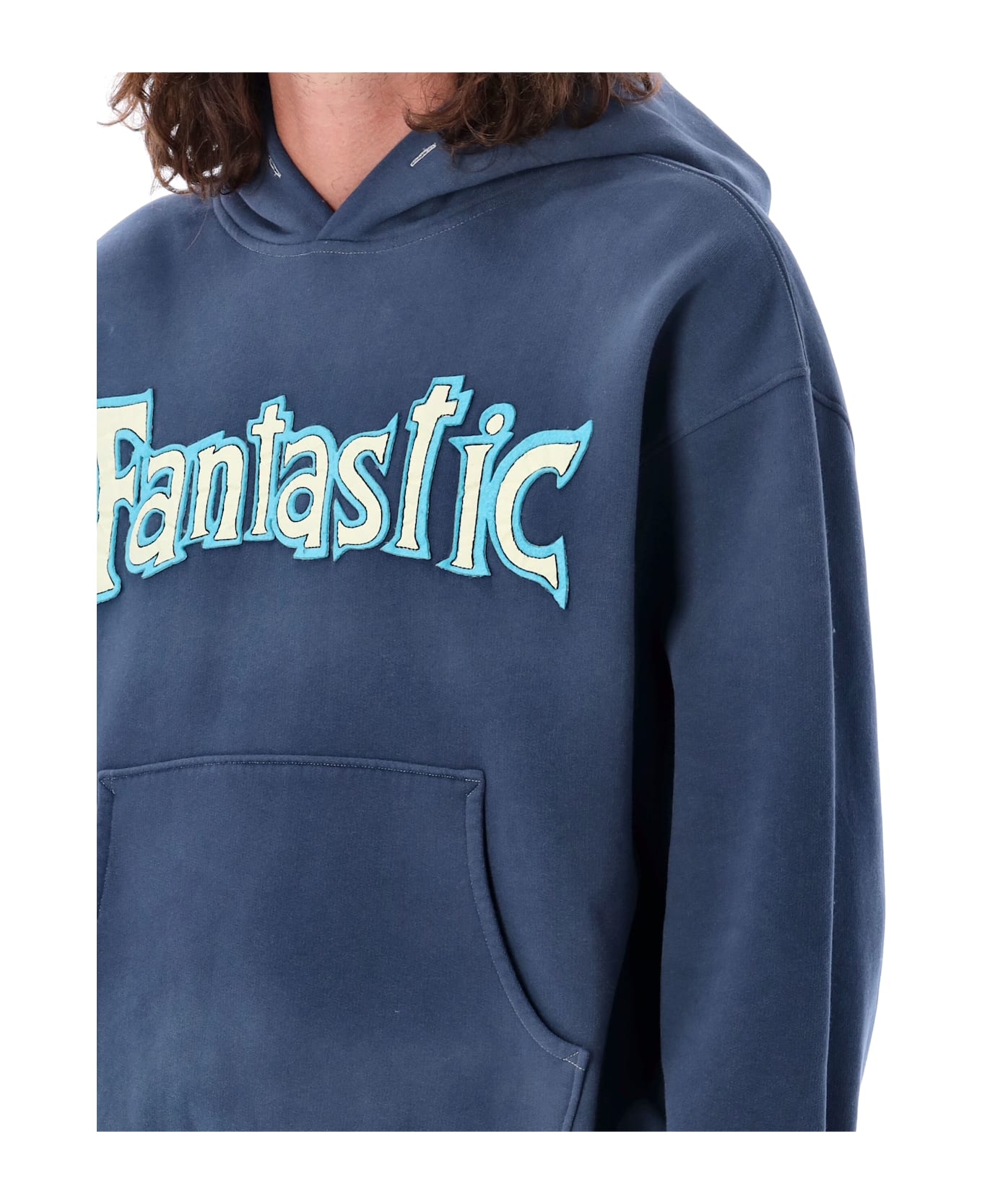 ERL Fantastic Hoodie Navy パーカー 男女兼用 Mサイズ ERL Fantastic Hoodie | italist