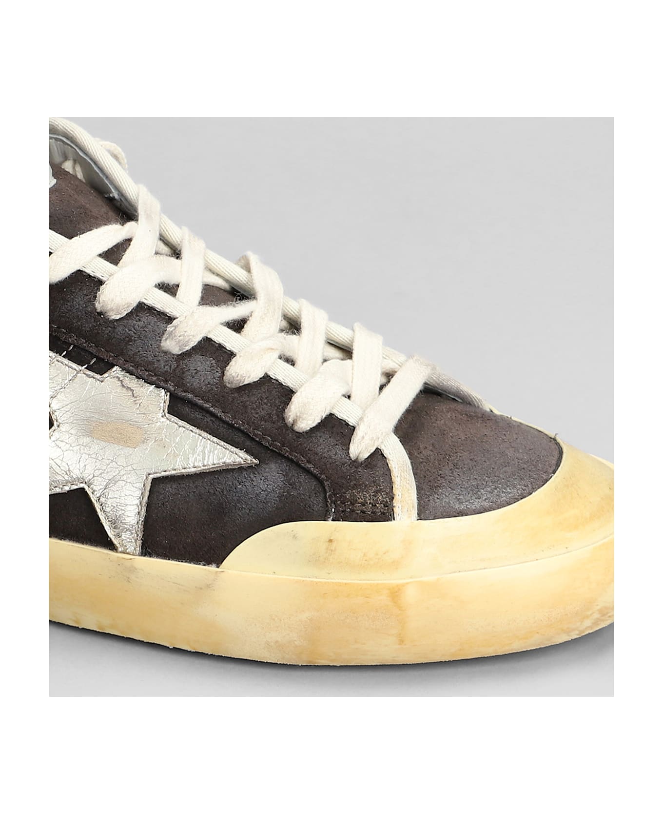 Golden Goose Superstar Sneakers In Dark Brown Nubuck - dark brown