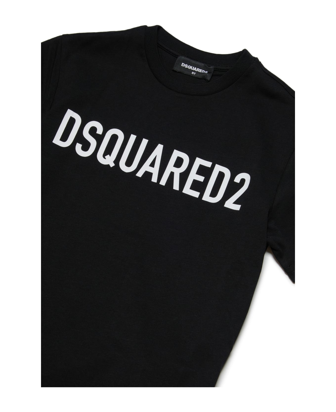 Dsquared2 D2t971u Relax-eco T-shirt Dsquared Organic Cotton Jersey Crewneck T-shirt With Logo - black