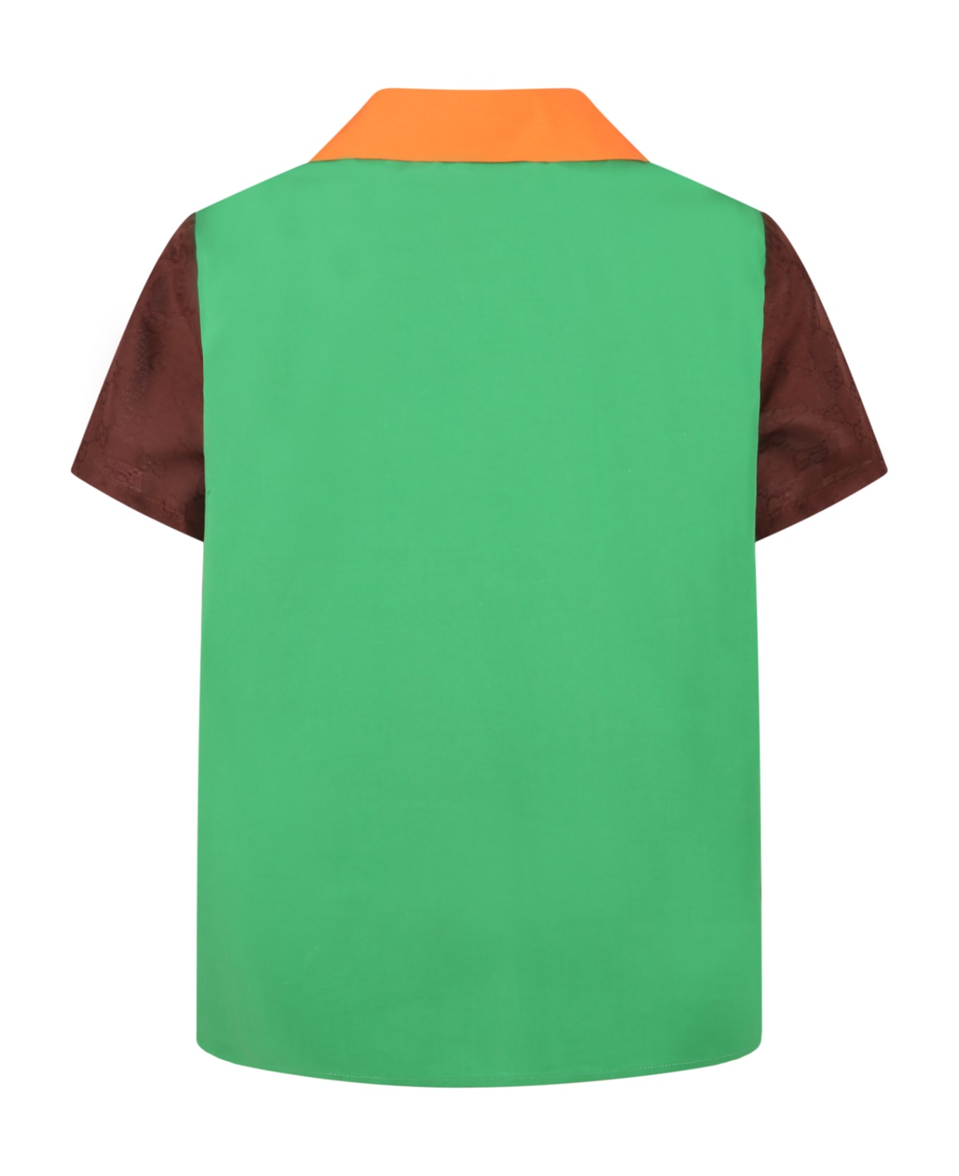 Gucci Multicolor Shirt For Boy With Double Gg - Multicolor