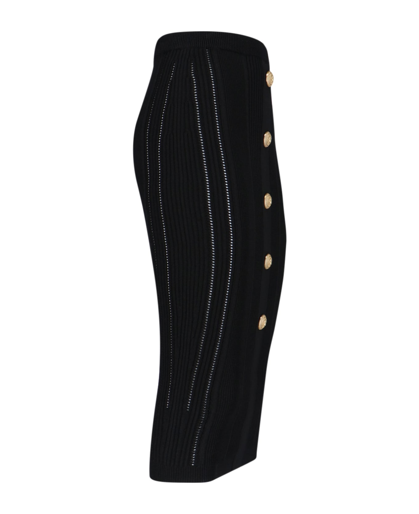 Balmain Midi Skirt - Black   スカート