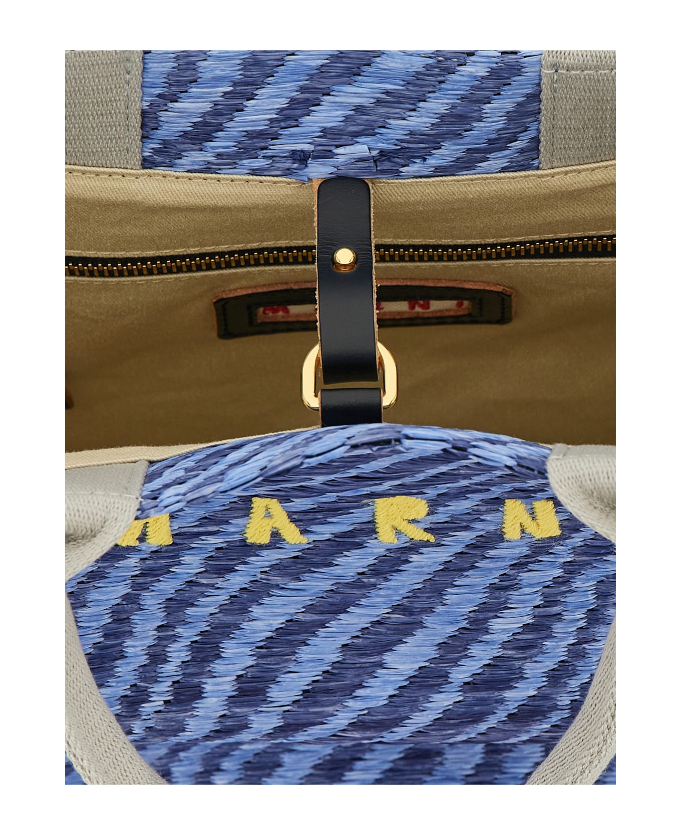 Marni Raffia Handbag - Blue