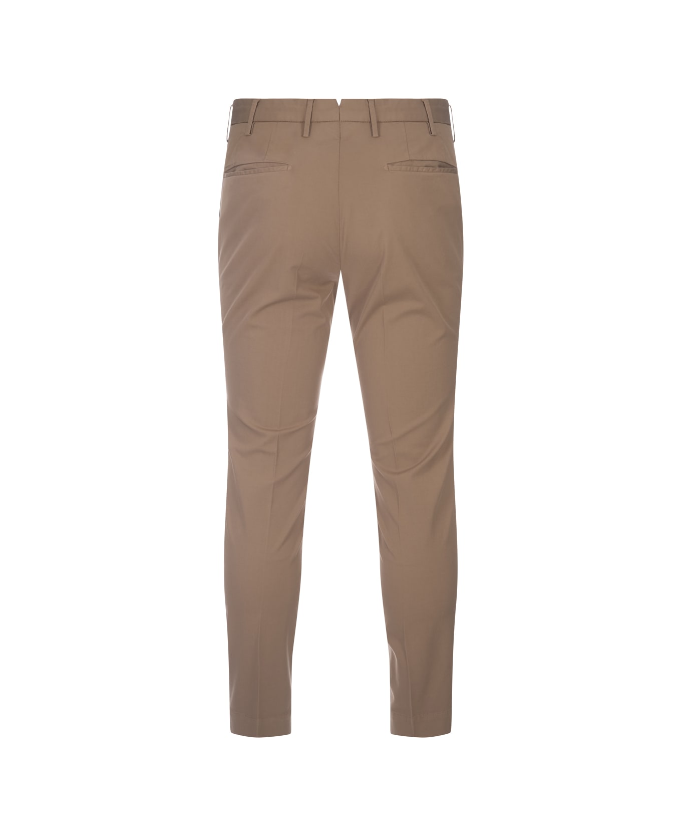 Incotex Beige Tight Fit Trousers - Brown ボトムス