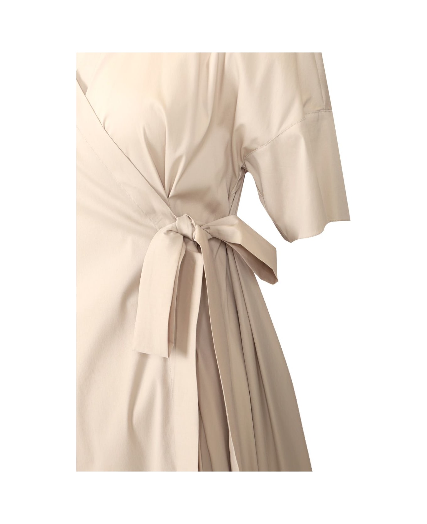 'S Max Mara Long Wrap Shirt Dress - Beige