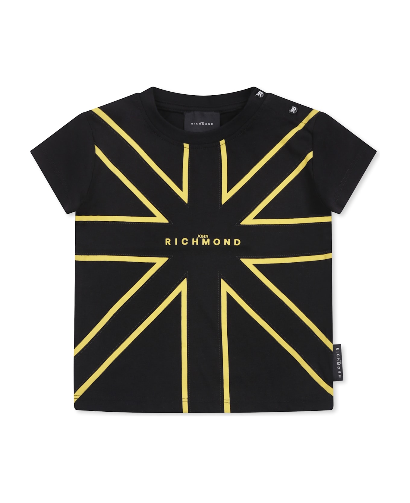 Richmond Black T-shirt For Baby Boy With Logo - Black