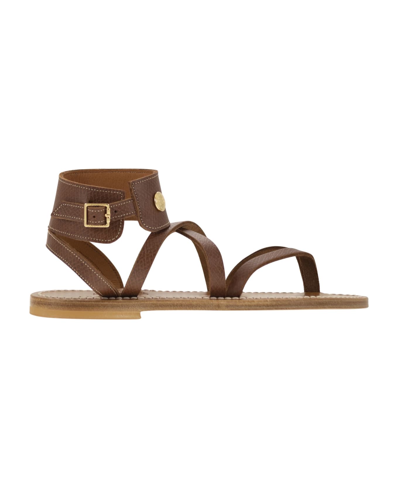 Longchamp X K.jacques Leather Sandals - Brown サンダル