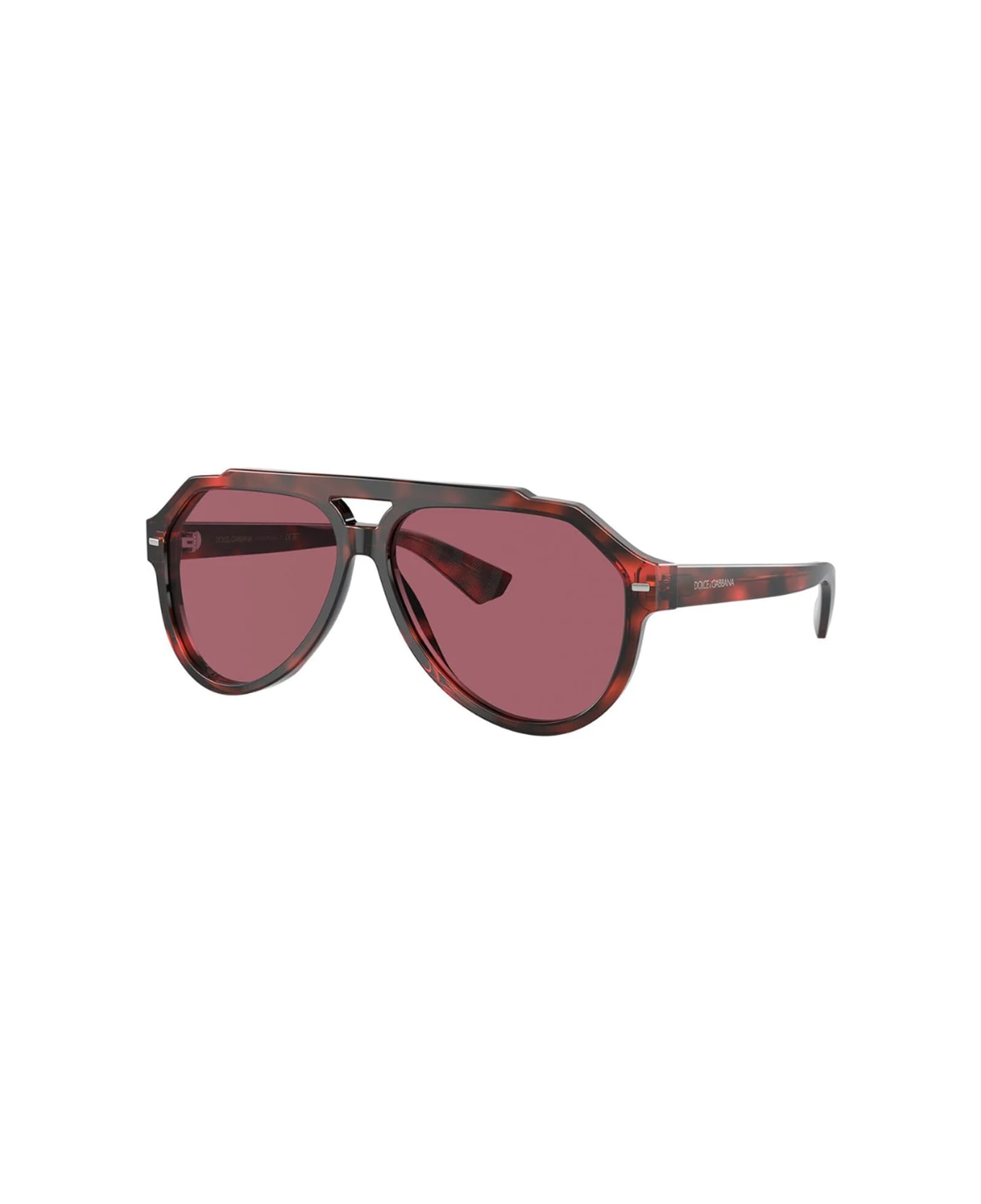 Dolce & Gabbana Eyewear Dg4452 Linea Banano 335869 Havana Rosso Sunglasses - Marrone